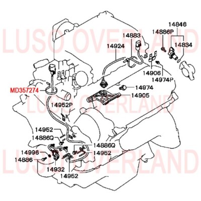 2001-2006 Mitsubishi MONTERO Gen 3 CRANKSHAFT POSITION SENSOR