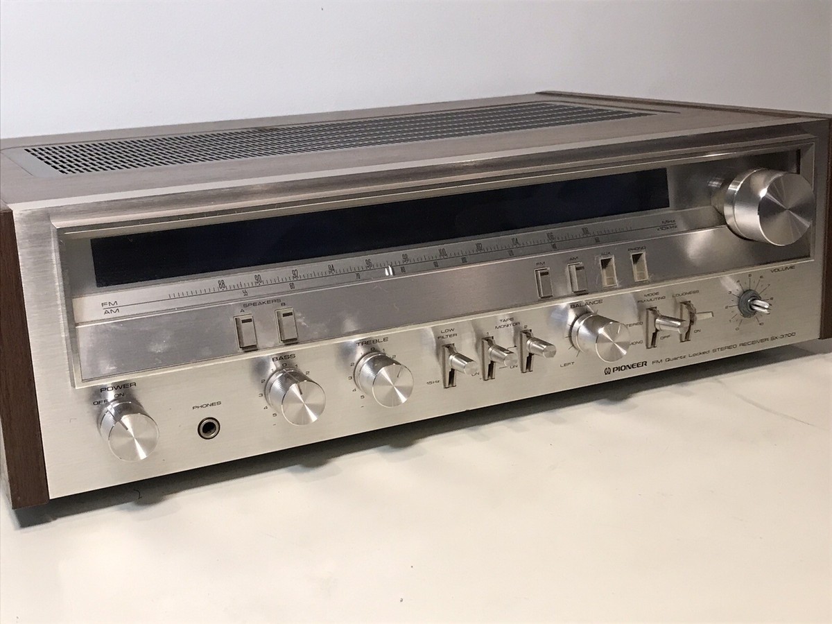 Vintage Pioneer SX-3700 AM FM Stereo Receiver - Works Missing
