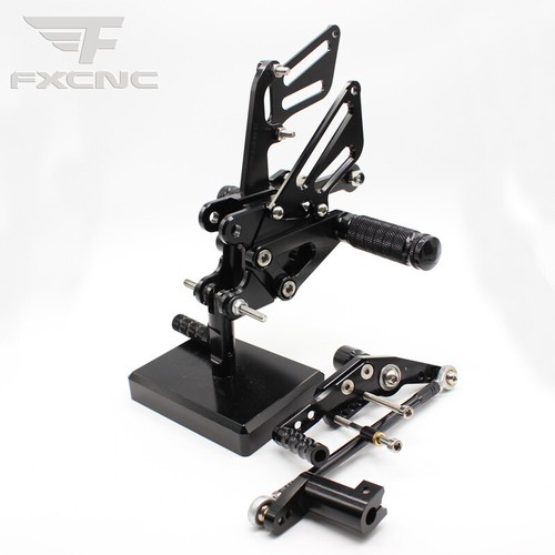 CNC Black Adjustable Rearsets Footrests For Honda CBR 1000 RR 2008-2016 GP shift - Picture 2 of 10
