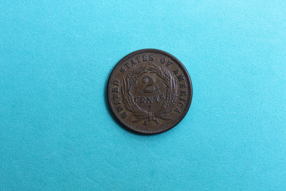 1869 Two Cent Piece #P00660 - Image 2 of 2