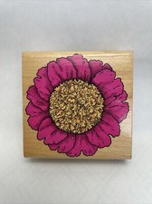 Flower rubber stamp Inkadinkado 3"x3"