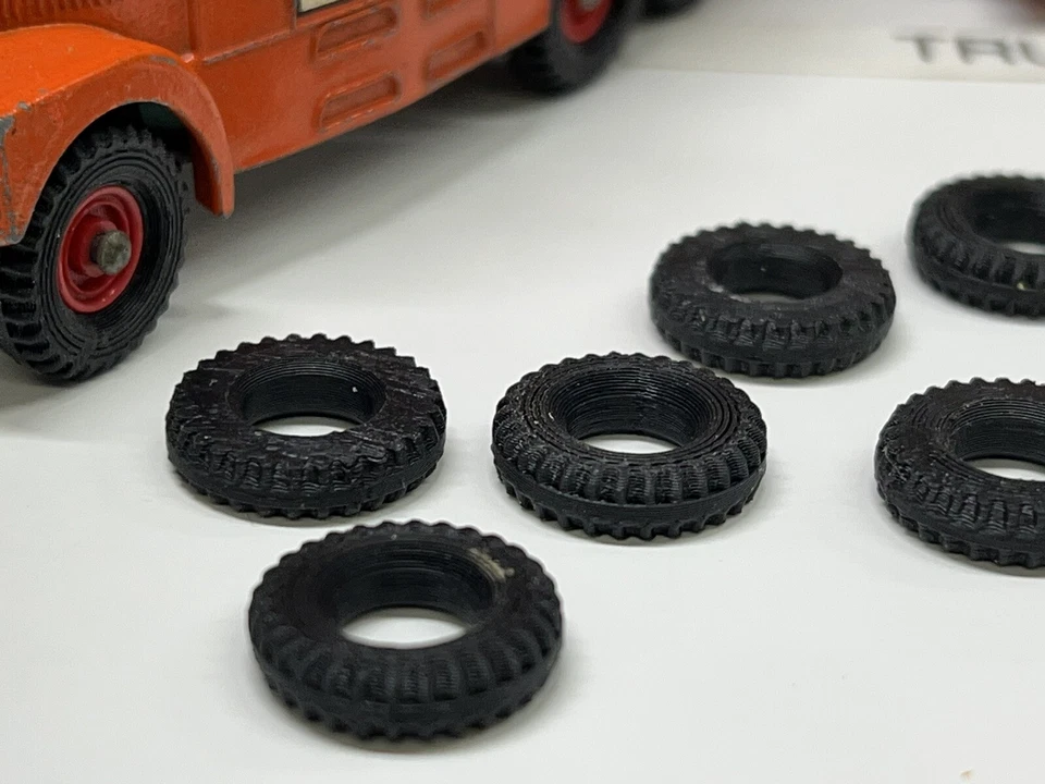 Matchbox Serie King Size Nº 8 Scammell 6x6 Tractor Laing (SOLO NEUMÁTICOS) Foto 4 de 4