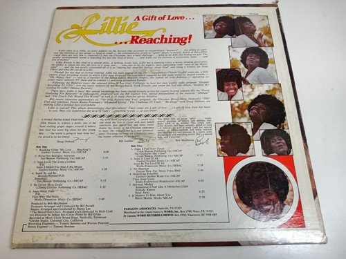 Lillie Knauls Reaching A Gift Of Love LP 12" Record Gospel Soul Vinyl - Picture 2 of 10