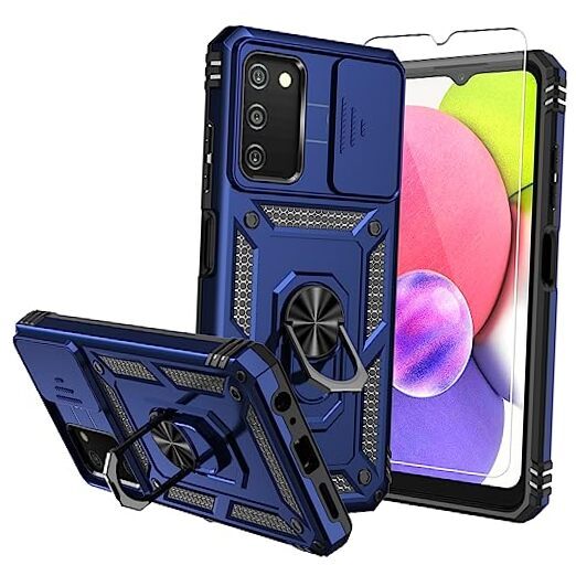 for Samsung Galaxy A03S Phone Case,Galaxy A03S Phone Case,with Screen TC-Blue