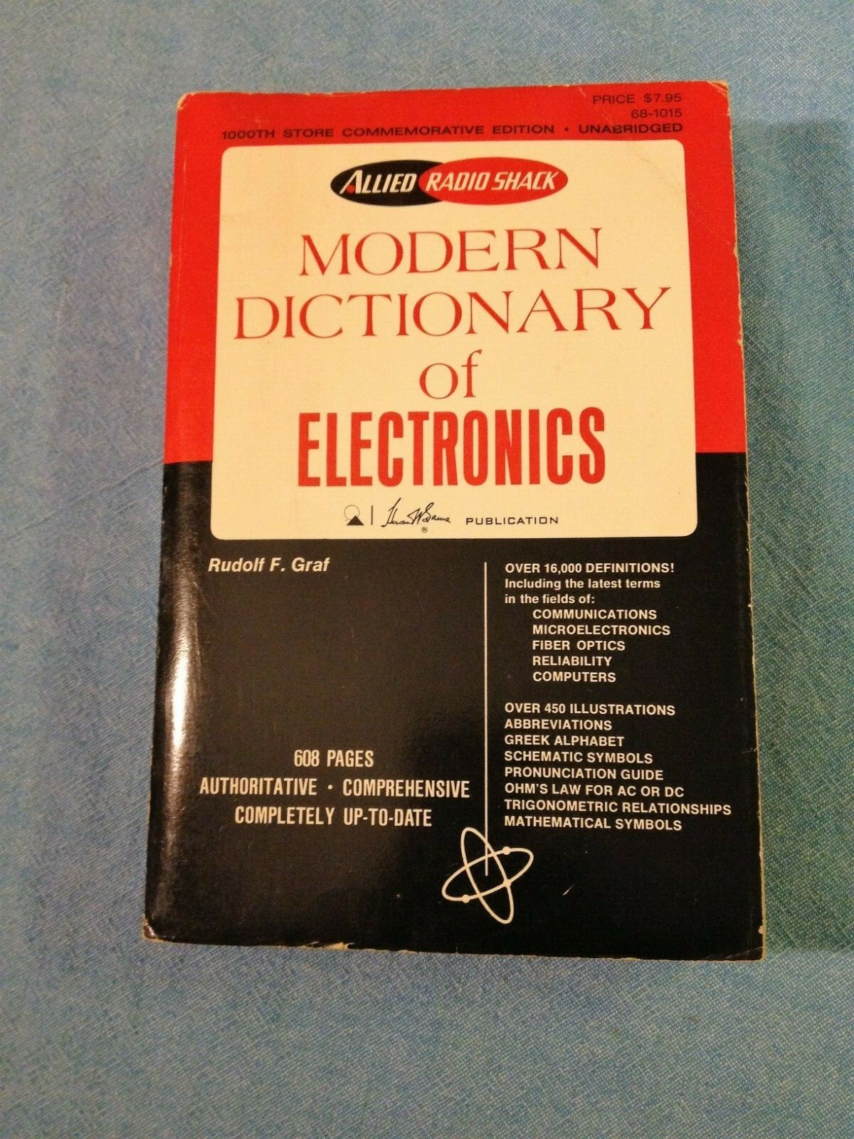 1970 Radio Shack Modern Dictionary of Electronics Rudolf F Graf 3rd Edition  | eBay