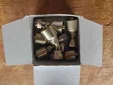 Parker 13771-10-8 Female JIC 45° Elbow Crimp Style Hydraulic Fitting (LOT OF 6)