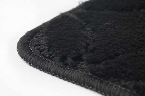Non Slip 2 Piece Bathroom mat Rug & Pedestal mat with Woven Graduated Stripes - Picture 11 of 47