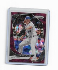 Noah Syndergaard 2020 Prizm Burgundy Cracked Ice Prizms Card #163 #d 10/25