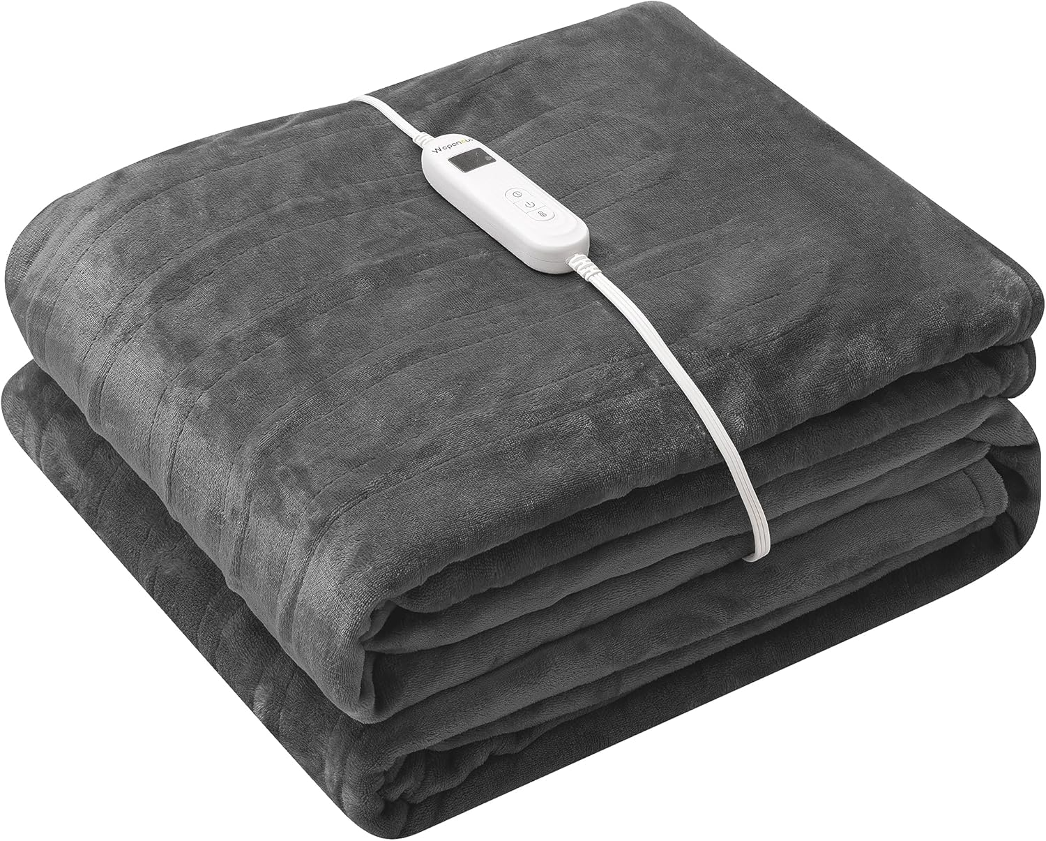 Foot Pocket Heated Blanket Electric Throw with 10 Heating Levels and Auto Shut O