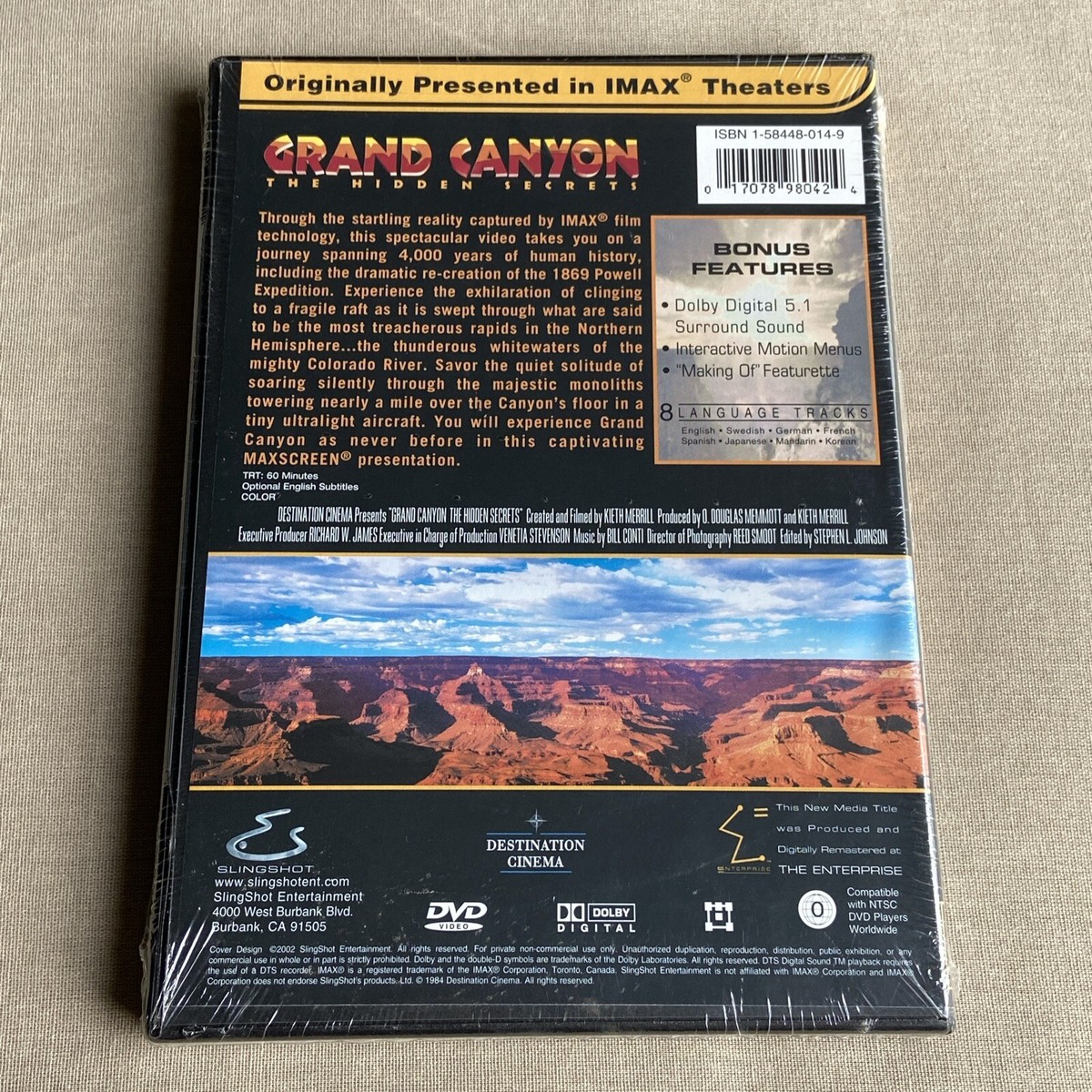 Grand Canyon: The Hidden Secrets (DVD NEW 1984) IMAX