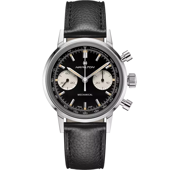 Hamilton American Classic Intra Matic Chrono H Black Dial Men s