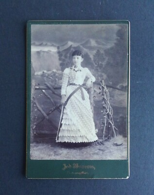 Garlands Shawn, Boise, Idaho Cabinet Card (1890s) Jed Brown (Anna G. Shrum)