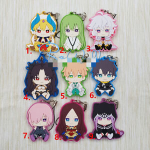 Anime fate rubber Keychain Key Ring Straps Rare cosplay 