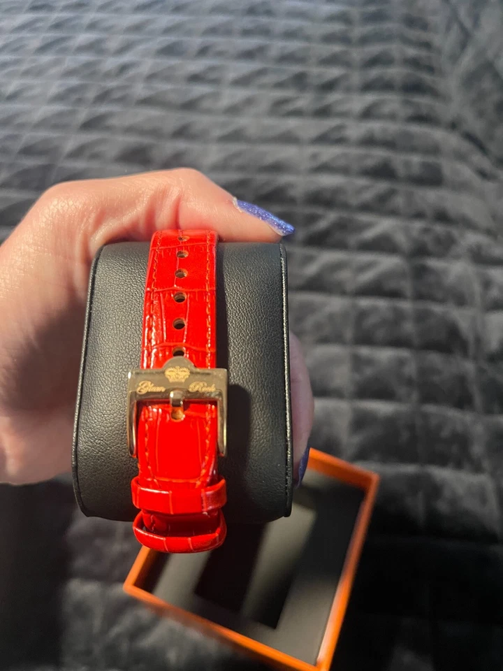 Nuevo - Reloj Glam Rock Miami Rojo Pieza de Tiempo de Lujo Foto 2 de 3