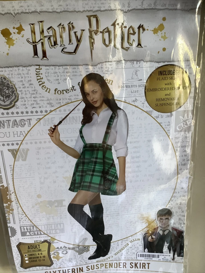Disfraz de Harry Potter Gryffindor falda con tirantes - adulto grande Foto 3 de 4
