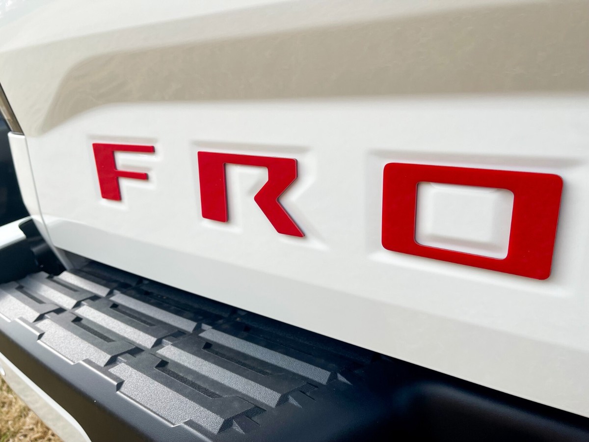 AFX-TRIMS Red Raised 3D Domed Tailgate Letters – Nissan Frontier 2022-2024 USA Made