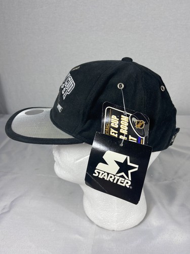 Detroit Red Wings Hat Starter Vintage 1998 Stanley Cup Locker Room Cap Black NHL - Picture 2 of 5