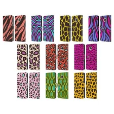 HEAD CASE DESIGNS MAD PRINT 2 LEATHER BOOK WALLET CASE COVER FOR MOTOROLA PHONES