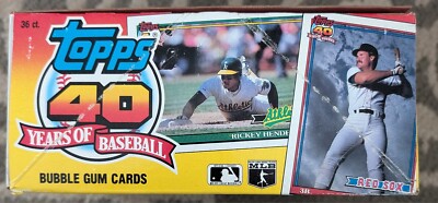 その他 TOPPS 40 YEARS OF BASEBALL 1991 TOPPS 40 YEARS OF BASEBALL FACTORY BOX | eBay