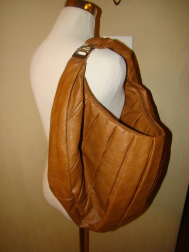 SATC CARRIE CAMEL BROWN BIG PURSE SHOULDER BAG SIMULAR TO SEX AND THE CITY ! - Picture 3 of 5