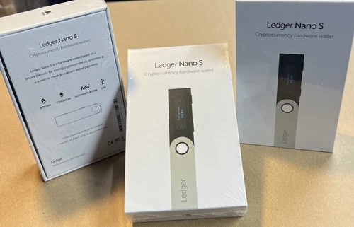 Ledger Nano S Cryptocurrency Bitcoin Hardware Wallet - New, Factory Sealed.