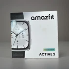 NEW Amazfit Active 2 Square Smartwatch (Premium Version) w/ Black Leather Band
