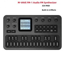 M-VAVE FM-1 Audio FM Synthesizer 3CH MIDI 3.5mm Output Built-in 6 Effects