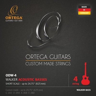 Ultimative Ortega D-Walker Akustikbass Saiten mit Versilberte Kupferwicklung