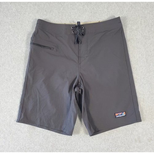 Patagonia Wavefarer Boardshorts Swim Shorts Mens 34 Dark Gray Charcoal STY 86543