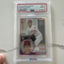 2018 TOPPS CHROME 1983 TOPPS #83T-6 SHOHEI OHTANI RC ANGELS PSA 10