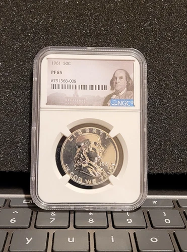 1961 FRANKLIN HALF DOLLAR NGC Pf65
