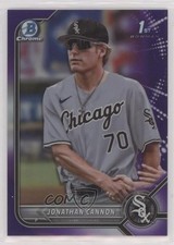2022 Bowman Draft Chrome Purple Refractor 162/250 Jonathan Cannon #BDC-180 0w47