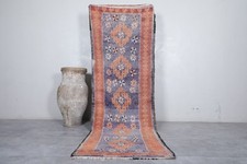 Boujaad Runner Moroccan Rug - 3.2 x 9.8 ft | Elegant Hallway Accent