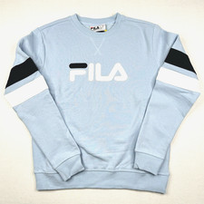 Fila Ladies Size S Sweatshirt Logo Crewneck Blue
