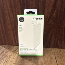 Belkin Boost Charge Power Bank 5K w/Lightning Connector - White