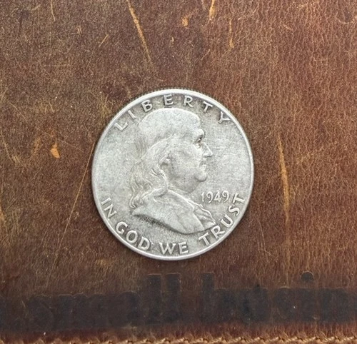 1949 Franklin Half Dollar • Better Date • F-VF • 90% Silver • Philadelphia