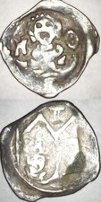 GERMAN STATES LOWER BAVARIA Duke Otto III 1290-1312 Medieval Silver Pfennig 17L