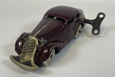 Vintage Schuco 1001 US Zone Racer Burgundy Wind Up Diecast Car 1:43 As Is READ