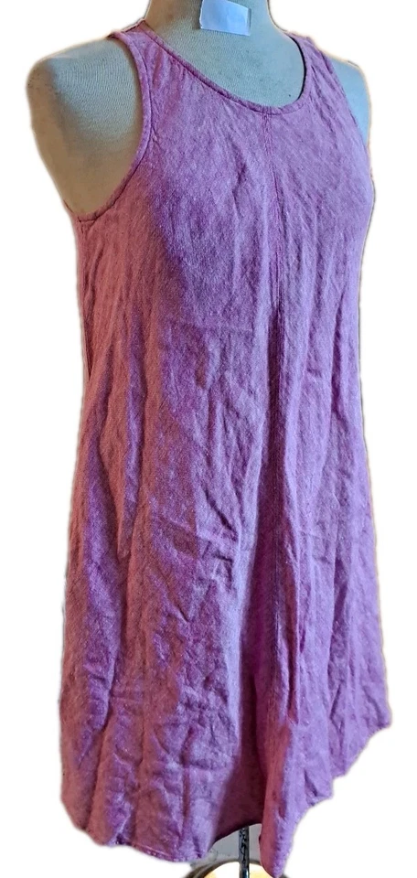 Vestido Lands' End sin mangas 100 % lino línea A para mujer talla S (6-8) playero verano Foto 3 de 4