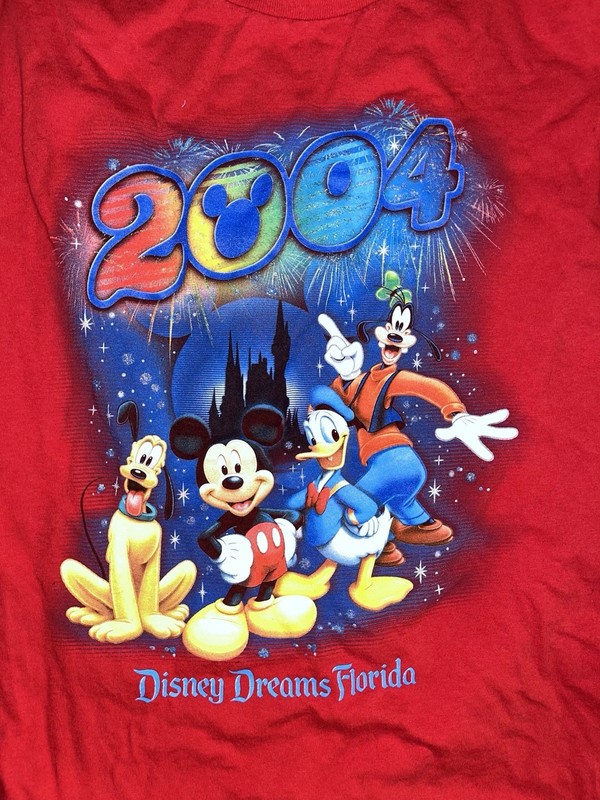 Vintage 2004 Disney World Promo Theme Park Mickey Mouse Shirt