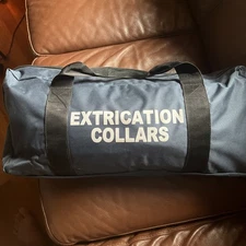 ROYALTEK Head Immobilizer for Backboard Spine Board Adjustable Straps Red & Bag