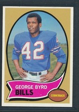 1970 Topps Football #119 GEORGE BYRD Buffalo Bills ~ EX-MT to NM