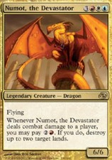 1x Numot, the Devastator - Foil Moderate Play MTG Magic - Kid Icarus -