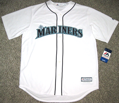 Seattle Mariners Men's Home White Majestic Cool Base Replica