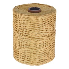 328 Yards Raffia Ribbon, 2mm Raffia Paper String for Wrapping, Khaki