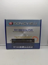Sonicview SV-360 Elite PVR Two Tuner Digital Satellite Receiver New Open Box