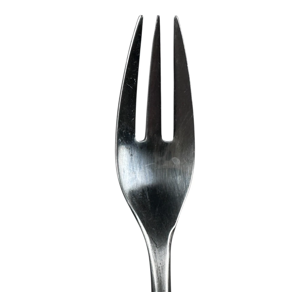 Vintage MCM Dansk Wood Accent Stainless Dinner Forks Jens Quistgaard Lot of 4 - Image 3 of 4