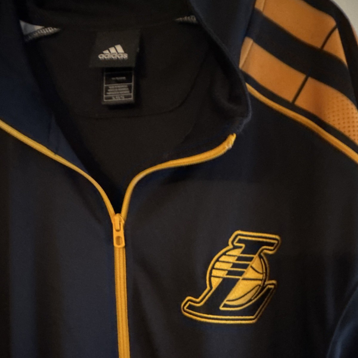 adidas Los Angeles Lakers NBA Black Gold Purple XL Tracksuit