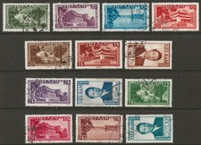 VIETNAM 1951 Bildkompletter Satz mit 13 Marken, postalisch gest. SG#61-73