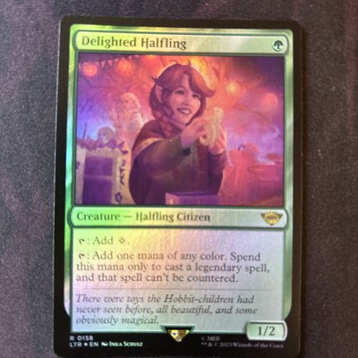 Delighted Halfling (Foil) - The Lord of the Rings (LTR) - Near Mint - MTG
